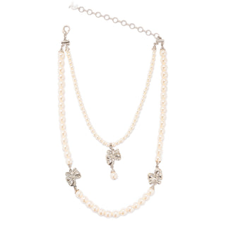 Collana due fili Classic Bow