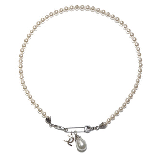 Collana girocollo Pin & Pearl