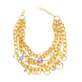 Collana 3 fili catena Sunrise