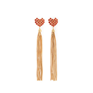 Orecchini clip con frangia catena  Sweetheart