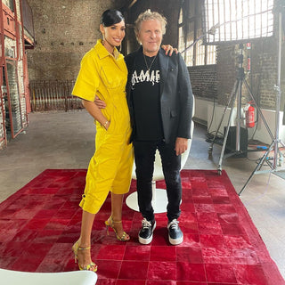 Giorgia Venturi indossa De Liguoro per l'intervista con Renzo Rosso 