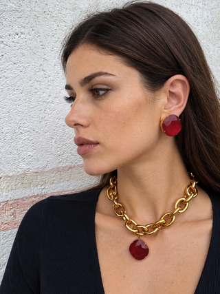 Orecchini clip Stone