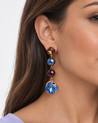 Les Bon Bon long drop earrings