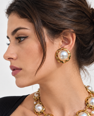 OLYMPIA CLIP-ON STUD EARRINGS