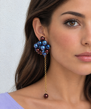 Les Bon Bon long drop earrings