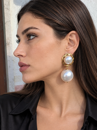 OLYMPIA CLIP-ON STUD EARRINGS