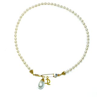 Collana girocollo Pin & Pearl